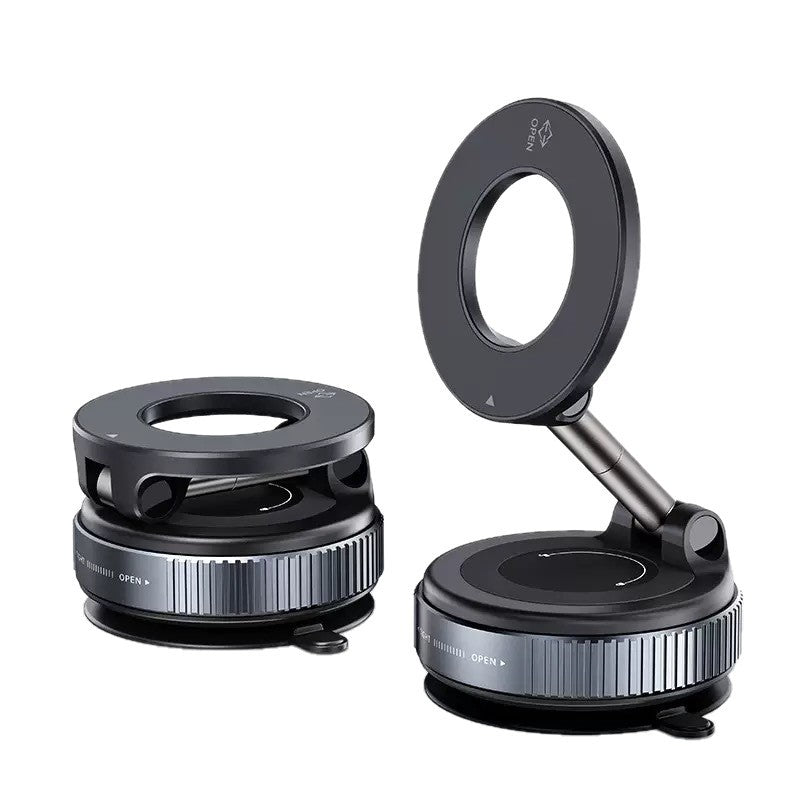 Vacuum adsorption magnetic car phone holder 2025 suction cup multi-function car fixed phone holder
